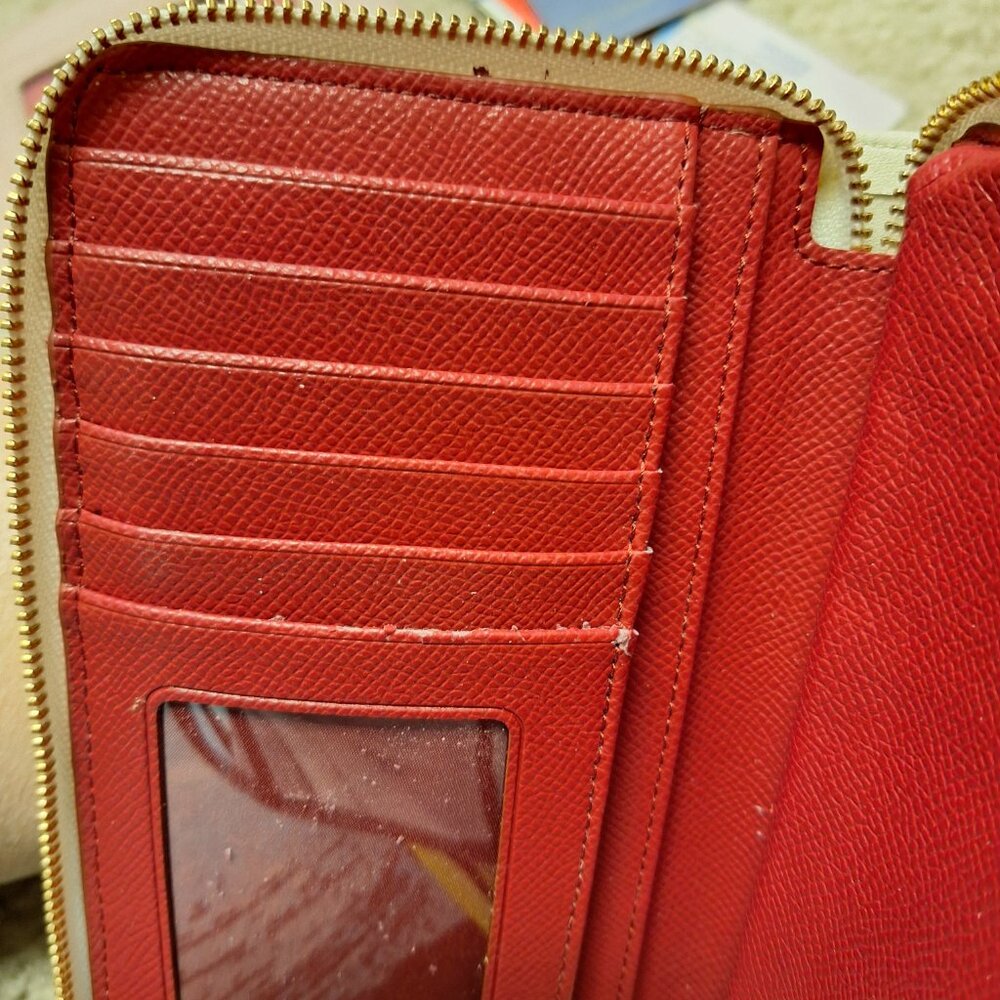 Authentic Coach Small Zip Around Wallet - Picture 5 of 5
